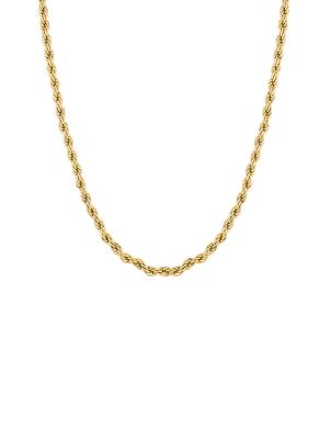 Pirinç Üzeri Altın Kaplama Burgu Zincir Kadın Kolye